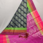 Black Dupatta with Purple Border