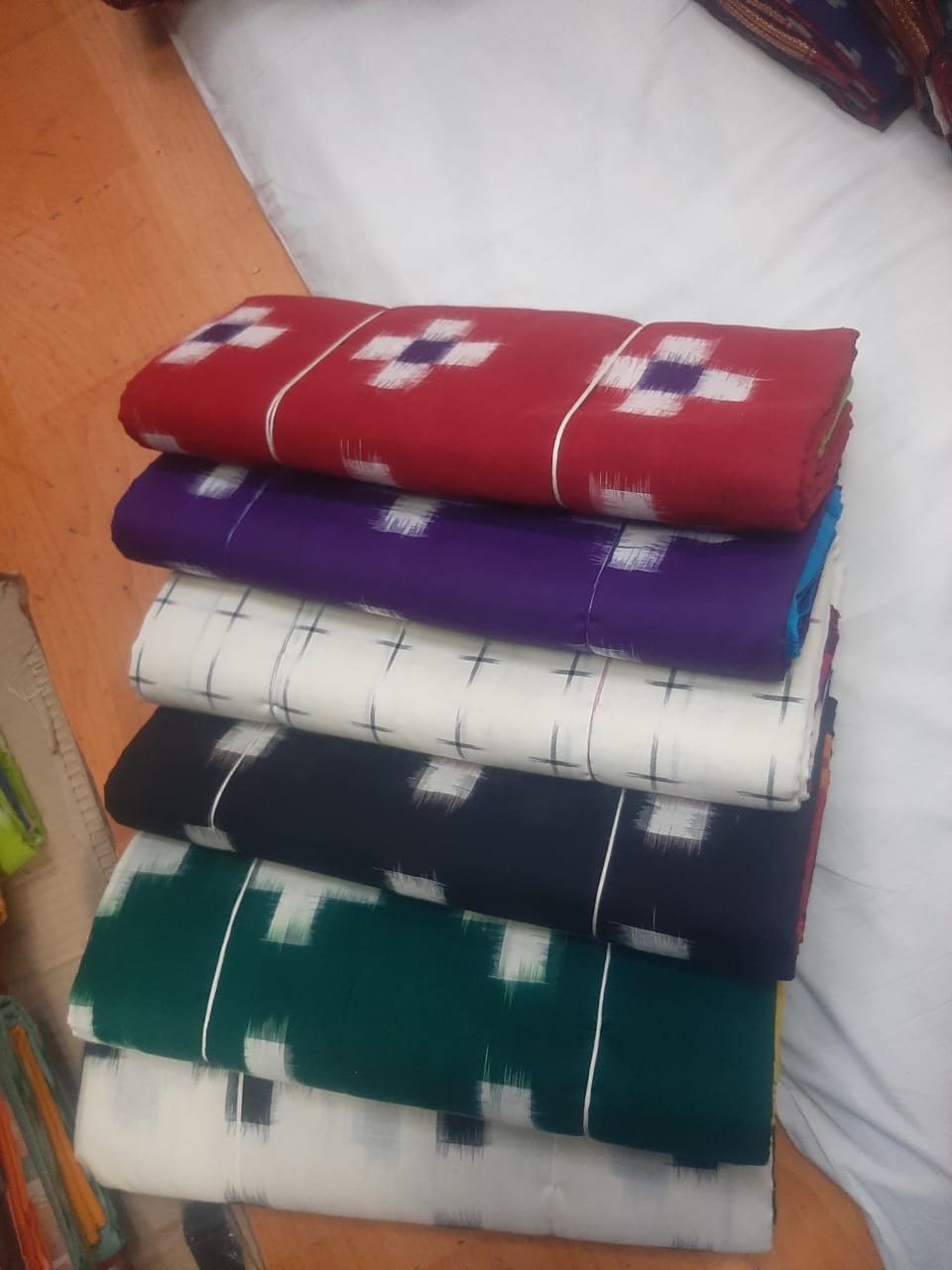 Multi Colour Cotton Sarees Pack of 6 Multi Colour Cotton Sarees Pack of 6