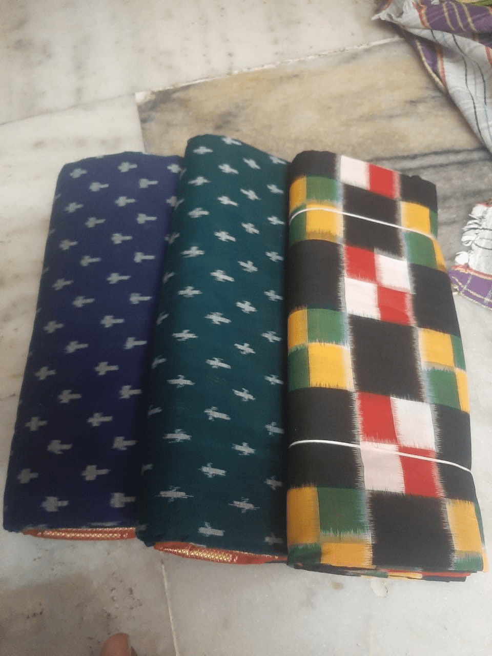 Multi Colour Soft Cotton Sarees with Pack of 3