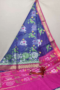 Navy Blue Dupatta with Pink Border