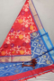 Red Dupatta with Blue Border